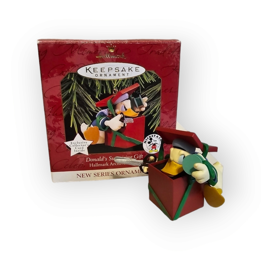 Hallmark "Donald's surprising gift" ornament free shipping